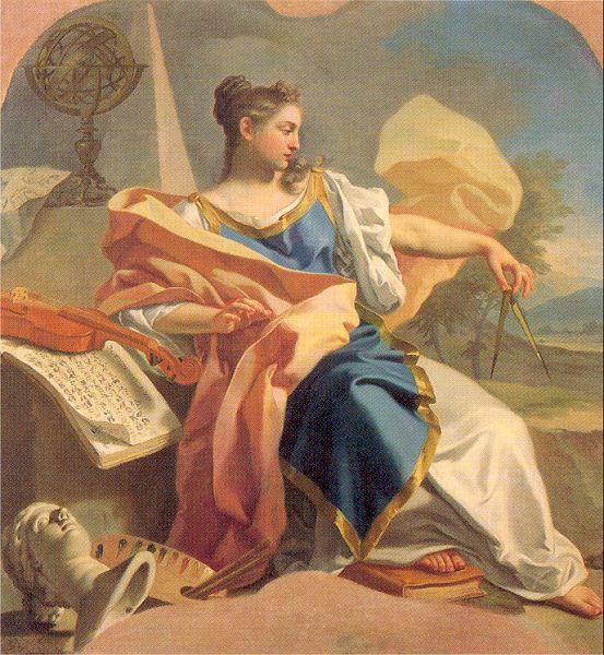 Mura, Francesco de Allegory of the Arts Sweden oil painting art